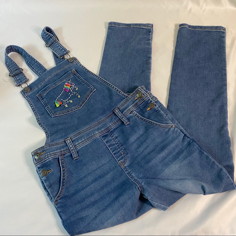 Cat & Jack girls denim overalls